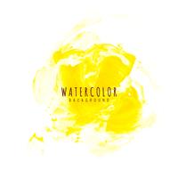 Fundo abstrato amarelo aquarela design vetor