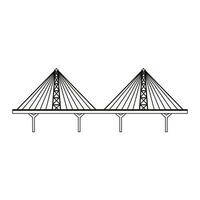 ponte ícone vetor. ponte ícones, vários pontes ilustração símbolo coleção. vetor