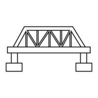 ponte ícone vetor. ponte ícones, vários pontes ilustração símbolo coleção. vetor