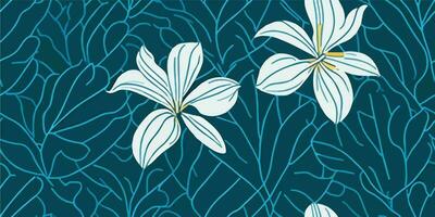 floral caleidoscópio. criando dinâmico frangipani padrões para uma vibrante verão vetor