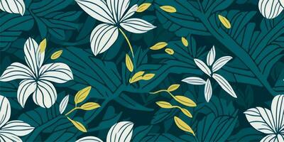 frangipani desejo de viajar. explorando a fascinar do floral padrões dentro verão vetor