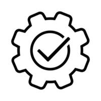 Produção vetor ícone. eficiência ilustração placa. operacional excelência logotipo. processo símbolo.