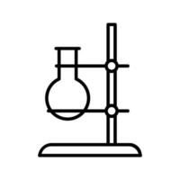 químico laboratório vetor ícone. pesquisa ilustração placa. laboratório e biotecnologia símbolo.