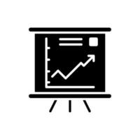 o negócio analytics ícone vetor. dados análise ilustração placa. dados Ciência símbolo. lucro gráfico logotipo. vetor