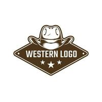 ocidental logotipo modelo vetor
