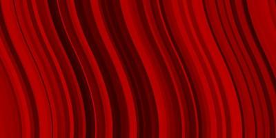fundo de vetor vermelho escuro com amostra brilhante de arco circular com modelo de formas de linhas curvas coloridas para seu design de interface do usuário