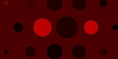 layout de vetor vermelho claro com formas de círculo ilustração abstrata com pontos coloridos em estilo de natureza novo modelo para um brand book