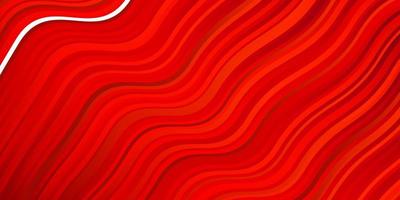 textura vector vermelho escuro com ilustração abstrata de curvas com padrão de arcos de gradiente para anúncios comerciais