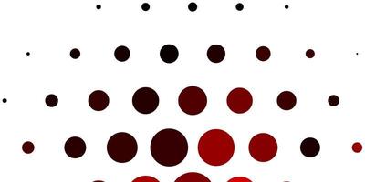 fundo vector vermelho claro com ilustração abstrata de bolhas de brilho com padrão de gotas coloridas para sites