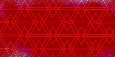 pano de fundo vector vermelho claro com design decorativo de triângulos de linhas em estilo abstrato com design de triângulos para suas promoções