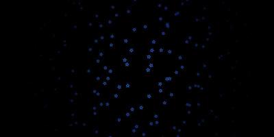 fundo vector azul escuro com estrelas pequenas e grandes desfocar design decorativo em estilo simples com design de estrelas para a promoção de sua empresa