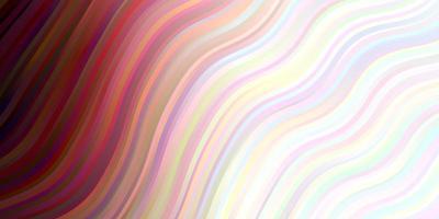 fundo de vetor rosa claro com arco circular ilustração abstrata colorida com curvas de gradiente melhor design para seus banners de cartazes