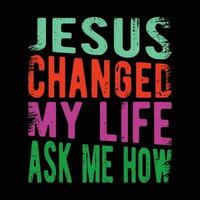Jesus mudado meu vida perguntar mim quão vetor