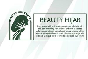 mulheres hijab beleza vetor logotipo ou símbolo modelo para o negócio e de outros eps 10