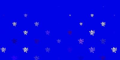 textura vector vermelho azul claro com símbolos de doenças