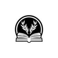 livro logotipo Projeto é uma ótimo caminho para mostrar seu amor para literatura. com Está à moda e simples ilustração, Está perfeito para qualquer marca vetor