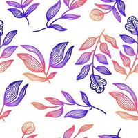 exótico desatado floral padronizar com colorida gradiente estilo. flor motivo. adequado para papel de parede, invólucro papel, fundo, tecido, têxtil, vestuário, e cartão Projeto vetor