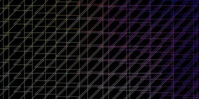 layout de vetor multicolorido escuro com ilustração geométrica de linhas com padrão de linhas desfocadas para anúncios publicitários