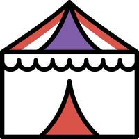 ilustração vetorial de tenda de circo em ícones de símbolos.vector de qualidade background.premium para conceito e design gráfico. vetor