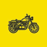 vetor ilustração com motocicleta. vetor esboço