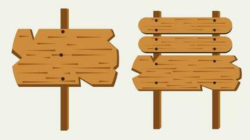 conjunto do vetor madeira ilustrações instruções