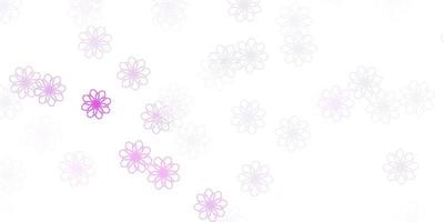 layout natural de vetor roxo claro com flores