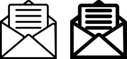 o email ícone folha, simples na moda plano estilo linha e sólido isolado vetor ilustração em branco fundo. para aplicativos, logotipo, sites, símbolo , interface do usuário, ux, gráfico e rede Projeto. eps 10.