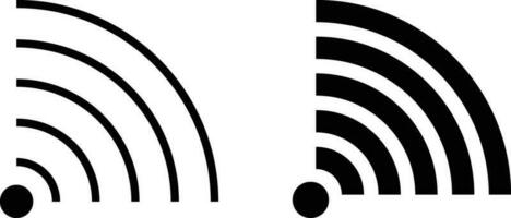 Wi-fi ícone folha, simples na moda plano estilo linha e sólido isolado vetor ilustração em branco fundo. para aplicativos, logotipo, sites, símbolo , interface do usuário, ux, gráfico e rede Projeto. eps 10.