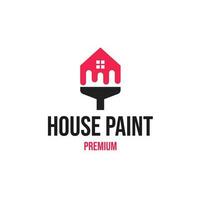 casa pintura logotipo Projeto conceito vetor ilustração símbolo ícone