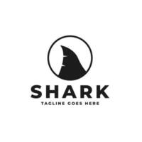 criativo do uma Tubarão barbatana logotipo Projeto conceito vetor ilustração símbolo ícone