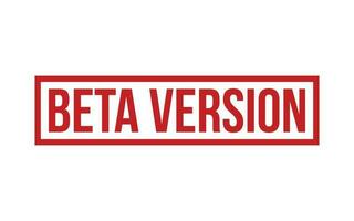 beta versão borracha carimbo foca vetor
