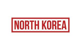 norte Coréia borracha carimbo foca vetor