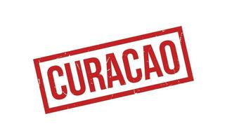 Curaçao borracha carimbo foca vetor
