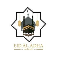 ilustração vetor gráfico do eid al adha logotipo Projeto