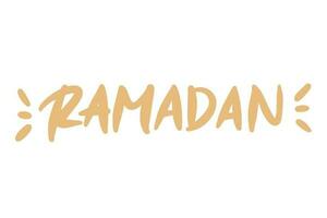 Ramadhan letras assinatura arte ilustração vetor