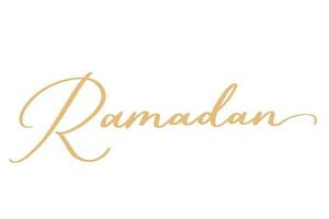 Ramadhan letras assinatura arte ilustração vetor