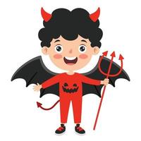 conceito de halloween com personagem engraçado vetor