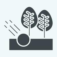 ícone floresta. relacionado para golfe símbolo. glifo estilo. simples Projeto editável. simples ilustração vetor