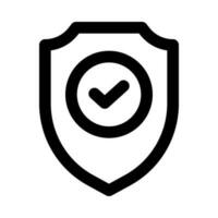 ícone de escudo para seu site, celular, apresentação e design de logotipo. vetor