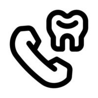 dental telefone ícone para seu local na rede Internet, móvel, apresentação, e logotipo Projeto. vetor