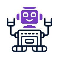 robô ícone para seu local na rede Internet, móvel, apresentação, e logotipo Projeto. vetor