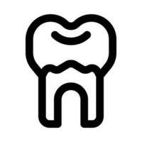 dente ícone para seu local na rede Internet, móvel, apresentação, e logotipo Projeto. vetor