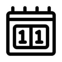 ícone de calendário para seu site, celular, apresentação e design de logotipo. vetor