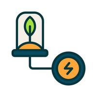 ícone de energia ecológica para seu site, celular, apresentação e design de logotipo. vetor