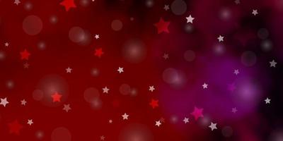 fundo vector rosa roxo escuro com círculos estrelas discos coloridos estrelas em modelo de fundo gradiente simples para sites de cartões de visita