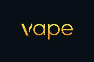 vape logotipo Projeto modelo vetor