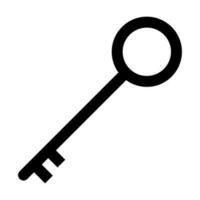 chave ícone vetor símbolo proteção e segurança placa plano estilo para seu rede local Projeto chave ícone logotipo, aplicativo, ui.