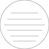 círculo notas com em linha reta linhas vetor