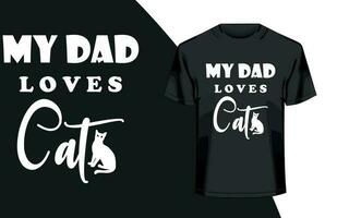 gato mãe tipografia camiseta Projeto. vetor