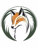 logotipo da cabeça de raposa vetor